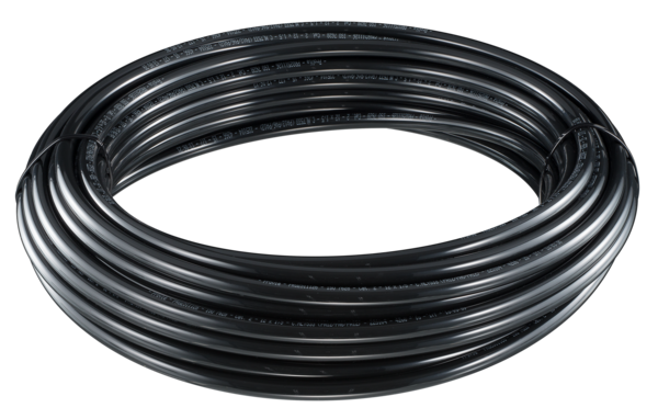 Straight Air Tube ISO Black/15x1.5/25m