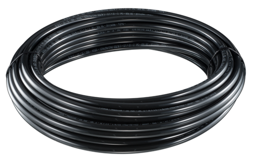 [ET10005SP] Straight Air Tube ISO Black/15x1.5/25m