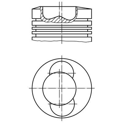[ET9002SP] Piston with Pin Ø100.00mm (STD) For KHD -511   099 83 00